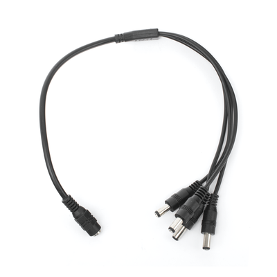 Cable con Conector Jack Hembra de 3.5 mm con 4 Salidas de Jack Macho (Divisor de energía) / TIPO PULPO / 4 Conectores Macho / 1 Conector Hembra / Jack de 3.5mm