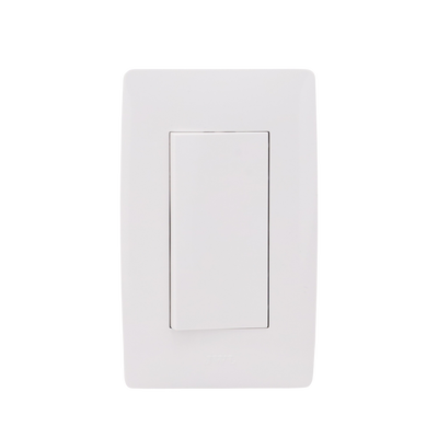Apagador Escalera Sencillo de 10 A/ 127 V CA ~ 60 Hz / Color Blanco.