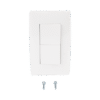 Apagador Dúplex de 10 A/ 127 V CA ~ 60 Hz / 1 1/2 Módulos / Color Blanco.