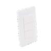Apagador Triple Sencillo de 10 A/ 127 V CA ~ 60 Hz / Color Blanco.
