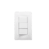 Apagador Triple Sencillo de 10 A/ 127 V CA ~ 60 Hz / Color Blanco.
