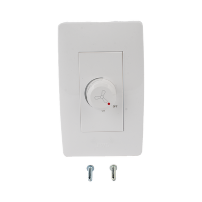 Dimmer Rotativo para Ventilador / 300 W 127 V CA / Color Blanco. Dimmer Rotativo para Ventilador / 300 W 127 V CA / Color Blanco.