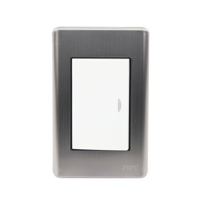 Apagador Sencillo de 10 A 127 V CA ~ 60 Hz / Placa de Acero. Apagador Sencillo de 10 A 127 V CA ~ 60 Hz / Placa de Acero.