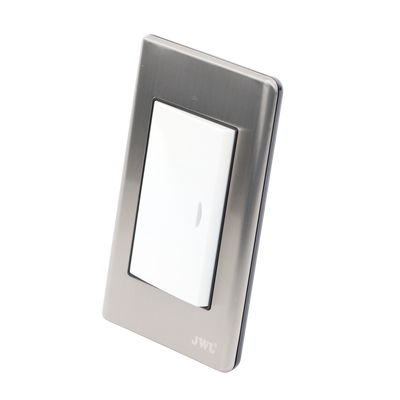 Apagador Sencillo de 10 A 127 V CA ~ 60 Hz / Placa de Acero. Apagador Sencillo de 10 A 127 V CA ~ 60 Hz / Placa de Acero.