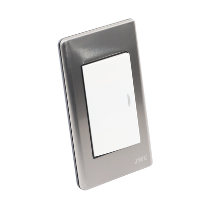 Apagador Sencillo de 10 A 127 V CA ~ 60 Hz / Placa de Acero. Apagador Sencillo de 10 A 127 V CA ~ 60 Hz / Placa de Acero.