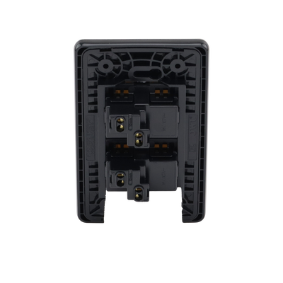 Apagador Doble de 10 A/ 127 V CA ~ 60 Hz / Placa de Acero.