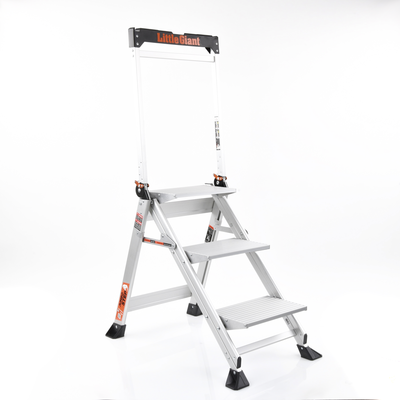 Escalera de Tijera con Punto de Apoyo Anti-caídas de 0.67 m (Nivel de Pie), con Peldaños JUMBO, (SKU 11903). Escalera de Tijera con Punto de Apoyo Anti-caídas de 0.67 m (Nivel de Pie), con Peldaños JUMBO, (SKU 11903).