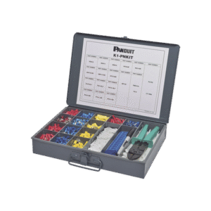 Kit de Terminales Pan-Term™ de Mantenimiento, Nylon, 14-22 AWG, con Herramienta de Ponchado CT-260 y Caja de Acero