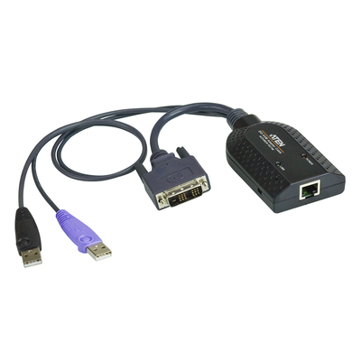 Adaptador KVM DVI USB compatible Smart Card con Virtual Media Adaptador KVM DVI USB compatible Smart Card con Virtual Media