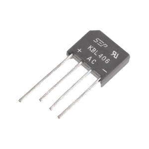 Puente Rectificador de Silicio, 4 Amp. 600 Volt, Fase Sencilla, Encapsulado KBL. Puente Rectificador de Silicio, 4 Amp. 600 Volt, Fase Sencilla, Encapsulado KBL.