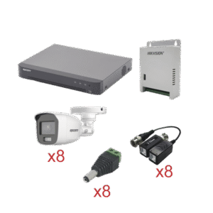 KIT TurboHD con Audio 1080p / DVR 8 Canales / 8 Cámaras Bala (exterior 2.8 mm) / Transceptores / Conectores / Fuente de Poder / AUDIO POR COAXITRON KIT TurboHD con Audio 1080p / DVR 8 Canales / 8 Cámaras Bala (exterior 2.8 mm) / Transceptores / Conectores / Fuente de Poder / AUDIO POR COAXITRON