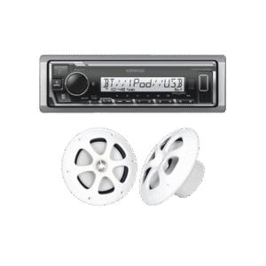 Kit de estéreo con Bluetooth KMR-M332BT | más Par de bocinas KFC-1613MRW