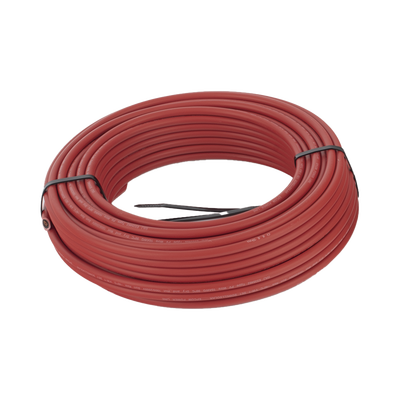 Kit de 2 rollos de 25 metros de cable fotovoltaico de cobre, rojo y negro, calibre 10 AWG (6mm²), Tipo PV, 1000/2000 V y 120°C.
