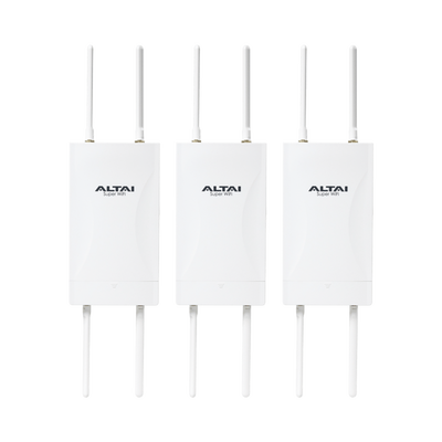 Kit de 3 Puntos de Acceso WiFi 6 y PTMP Omnidireccional, Doble Banda Simultanea en 2.4 y 5 GHz, Hasta 300 m de Cobertura WiFi, Hasta 2.976 Gbps, Hasta 256 Usuarios Concurrentes, Administración en Nube Gratis con INSIGHTS