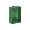 Caja trasera de montaje color verde para estaciones de parada STOPPER