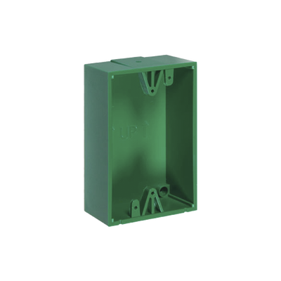 Caja trasera de montaje color verde para estaciones de parada STOPPER