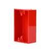 Caja trasera de montaje color rojo para estaciones de parada STOPPER