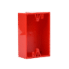 Caja trasera de montaje color rojo para estaciones de parada STOPPER