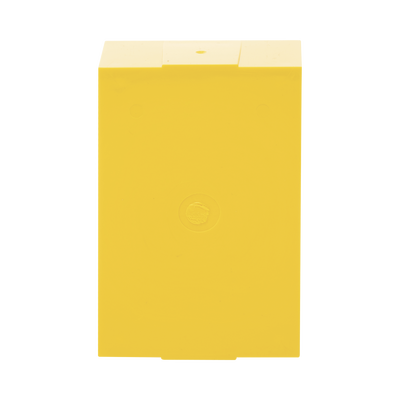 Caja trasera de montaje color amarillo para estaciones de parada STOPPER