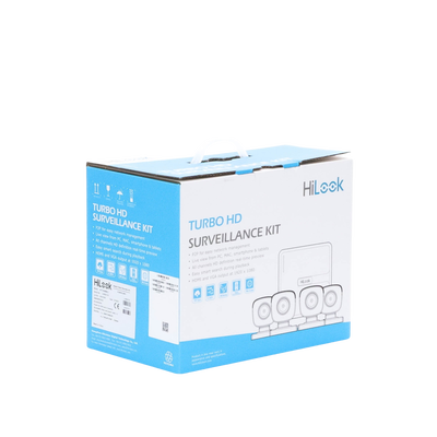 Kit TurboHD 720p / DVR 4 canales / 4 Cámaras Bala de Metal / 4 Cables 18 Mts / H.265+ / 1 Fuente de Poder Profesional / Accesorios de Instalación Kit TurboHD 720p / DVR 4 canales / 4 Cámaras Bala de Metal / 4 Cables 18 Mts / H.265+ / 1 Fuente de Poder Profesional / Accesorios de Instalación