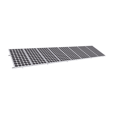 Montaje para Panel Solar, Riel "8" de 5400mm para Módulos de 550 a 660w con Espesor de 35mm, Velocidad de Viento Máx. 136km/h (20° a 45°) Montaje para Panel Solar, Riel "8" de 5400mm para Módulos de 550 a 660w con Espesor de 35mm, Velocidad de Viento Máx. 136km/h (20° a 45°)