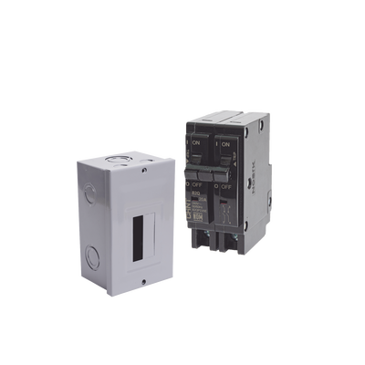 Kit Centro de Carga para sobreponer con 1 Interruptor Térmico de 2 Polos, 30Amp 120/240Vca 10kA. Kit Centro de Carga para sobreponer con 1 Interruptor Térmico de 2 Polos, 30Amp 120/240Vca 10kA.
