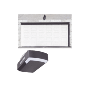 KIT COMPLETO Puerta D/ Garage 14x8 Pies / Cuadro Corto / Color blanco / Insulada / Incluye Motor FS1000APPRT / 1/2HP / Fuerte/Silencioso/Luz LED/Motor DC .