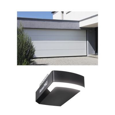 KIT COMPLETO Puerta D/ Garage 9x7 Pies / Lisa Linea Central / Color blanco / Insulada / Incluye Motor FS1000APPRT / 1/2HP / Fuerte/Silencioso/Luz LED/Motor DC .
