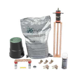 Kit de tierra física modelo TG45AB con Electrodo Magnetoactivo, capacidad: 45 AMP