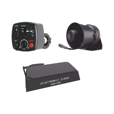 Kit para motocicleta EPCOM INDUSTRIAL, sirena/ bocina 100 Watt y controlador Kit para motocicleta EPCOM INDUSTRIAL, sirena/ bocina 100 Watt y controlador