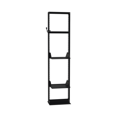 Kit de Rack Estándar 19", 45 UR con 2 Charolas y PDU (8 tomas). Ideal para UPS y Servidores tipo Torre.