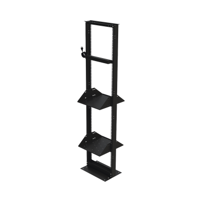 Kit de Rack Estándar 19", 45 UR con 2 Charolas y PDU (8 tomas). Ideal para UPS y Servidores tipo Torre.
