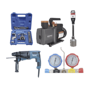 Kit profesional / Mini split / Bomba de vacío 2RS-2R-R32 / Manómetro HBSBZ6 / Kit Abocardado CT809 / Rotomartillo HR2630J / Broca PSTC02003 Kit profesional / Mini split / Bomba de vacío 2RS-2R-R32 / Manómetro HBSBZ6 / Kit Abocardado CT809 / Rotomartillo HR2630J / Broca PSTC02003