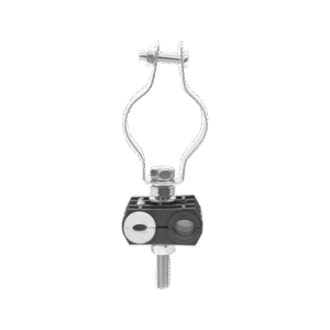 KIT de Un Sujetador de plástico para dos cables de 6 a 8 mm con todo y hardware de instalación en tubos de 1 1/4 in KIT de Un Sujetador de plástico para dos cables de 6 a 8 mm con todo y hardware de instalación en tubos de 1 1/4 in