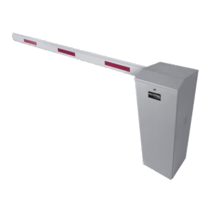 Kit de Barrera Vehícular Izquierda Color Gris y Brazo Ajustable de 3.6 a 5.5 m