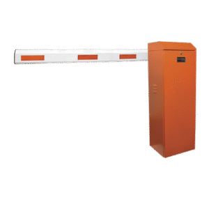 Kit de Barrera Vehicular Izquierda Color Naranja y Brazo Ajustable de 3.6 a 5.5 m