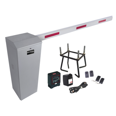 Kit COMPLETO Barrera Derecha XB / Brazo telescópico 3.6 ~ 5.5 M / Incluye Sensor de masa, Transformador, Lazo, Ancla, Fotoceldas y 2 Controles Inalámbricos Kit COMPLETO Barrera Derecha XB / Brazo telescópico 3.6 ~ 5.5 M / Incluye Sensor de masa, Transformador, Lazo, Ancla, Fotoceldas y 2 Controles Inalámbricos