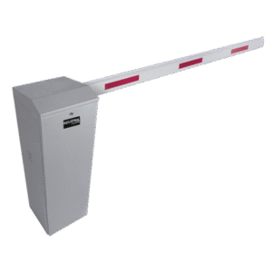 Kit de Barrera Vehicular Derecha Color Gris y Brazo Ajustable de 3.6 a 5.5 m