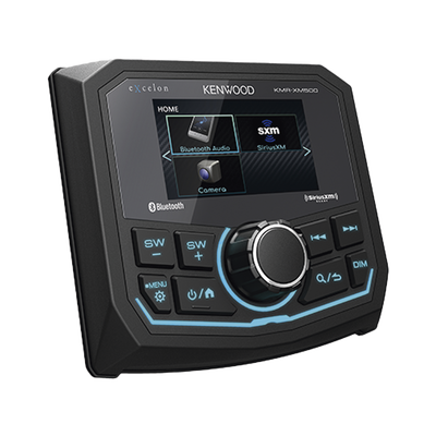 Estéreo marino sumergible IP66, con pantalla de 2.7 pulgadas, conexión Bluetooth, iluminación multicolor variable, con entrada USB