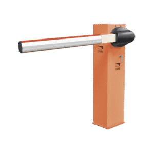 Kit de barrera vehicular CAME G3750 / Gabinete naranja / Incluye mástil de 4 metros sin iluminación / Incluye resorte 001G04060 (Resorte verde)