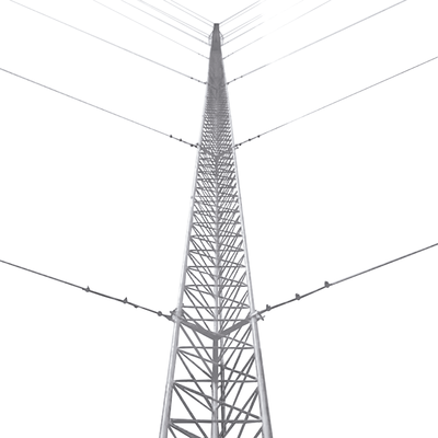 Kit de Torre Arriostrada de Techo de 24 m con Tramo STZ30G Galvanizada por Inmersión en Caliente (No incluye retenida). Kit de Torre Arriostrada de Techo de 24 m con Tramo STZ30G Galvanizada por Inmersión en Caliente (No incluye retenida).