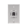 Placa de Pared Telefónica, Salida de 1 Puerto Keystone, Con Jack Cat6 Estilo 110 de Impacto, de Acero Inoxidable