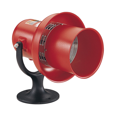 Sirena de alarma general, UL y cUL, 120 Vca/cd, roja