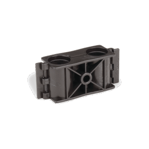 Sujetador de doble click para cable coaxial de 1/2 paquete de 10 piezas.