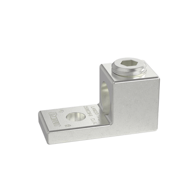 Terminal tipo Lengüeta Recta de Aluminio con Agujero 1/4", y Barril para Cable #14 - 2/0 AWG Terminal tipo Lengüeta Recta de Aluminio con Agujero 1/4", y Barril para Cable #14 - 2/0 AWG