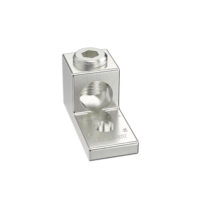 Terminal tipo Lengüeta Recta de Aluminio con Agujero 1/4", y Barril para Cable #14 - 2/0 AWG Terminal tipo Lengüeta Recta de Aluminio con Agujero 1/4", y Barril para Cable #14 - 2/0 AWG