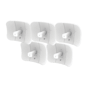 Kit de 5 LiteBeam 2x2 MIMO airMAX AC GEN2 CPE hasta 450 Mbps, 5 GHz (5150 - 5875 MHz) con antena integrada de 23 dBi
