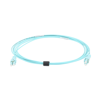 Jumper de Fibra Óptica BladePatch LC-LC Duplex, Multimodo 50/125 OM4, OFNR, Color Aqua, 3 Metros Jumper de Fibra Óptica BladePatch LC-LC Duplex, Multimodo 50/125 OM4, OFNR, Color Aqua, 3 Metros