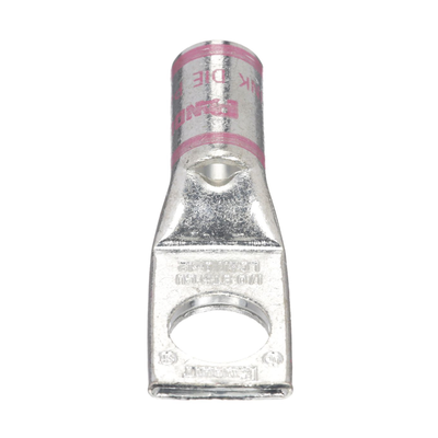 Terminal Conector Barril de 1 Orificio 1/2", con Talón para Mirilla, para cable 1/0 AWG. Terminal Conector Barril de 1 Orificio 1/2", con Talón para Mirilla, para cable 1/0 AWG.