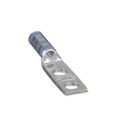 Terminal doble Ojillo de 1/4" para cable 6 AWG, ángulo recto, Espacio entre Orificios 16mm. Terminal doble Ojillo de 1/4" para cable 6 AWG, ángulo recto, Espacio entre Orificios 16mm.